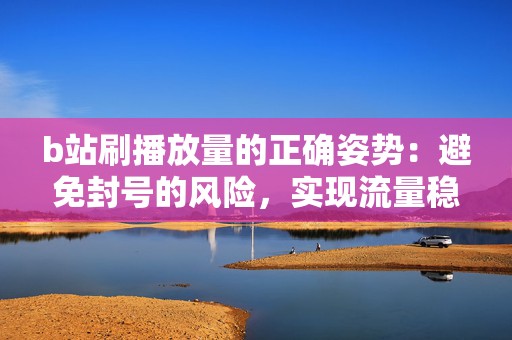 b站刷播放量的正确姿势：避免封号的风险，实现流量稳定增长