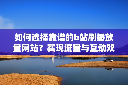 如何选择靠谱的b站刷播放量网站？实现流量与互动双赢