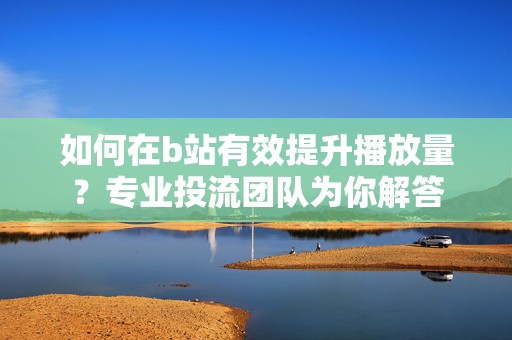 如何在b站有效提升播放量？专业投流团队为你解答