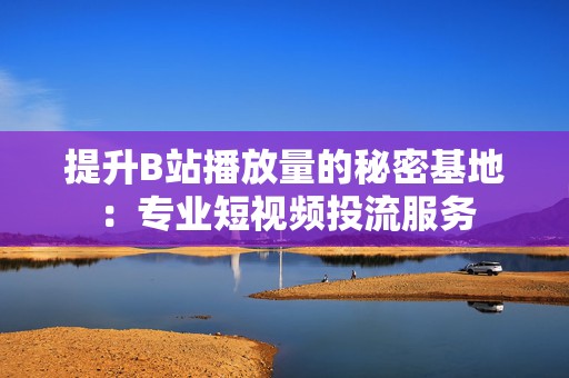 提升B站播放量的秘密基地：专业短视频投流服务