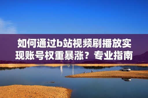 如何通过b站视频刷播放实现账号权重暴涨？专业指南来了！