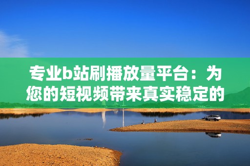 专业b站刷播放量平台：为您的短视频带来真实稳定的流量增长