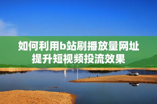 如何利用b站刷播放量网址提升短视频投流效果