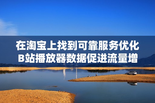 在淘宝上找到可靠服务优化B站播放器数据促进流量增长