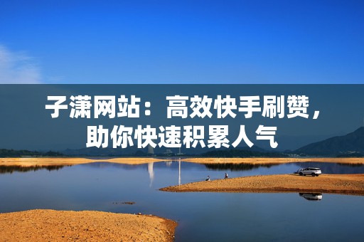 子潇网站：高效快手刷赞，助你快速积累人气