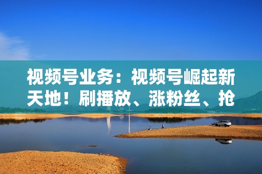 视频号业务：视频号崛起新天地！刷播放、涨粉丝、抢占视频红利！