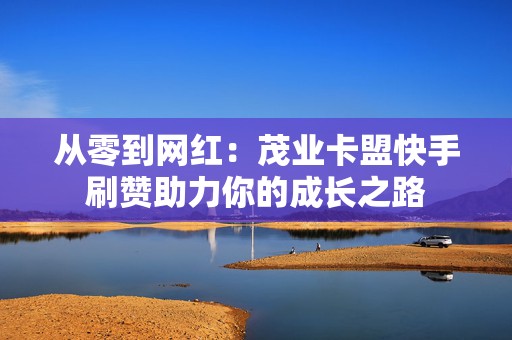 从零到网红：茂业卡盟快手刷赞助力你的成长之路