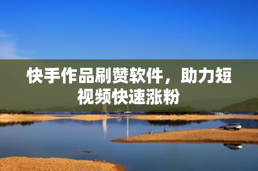 快手作品刷赞软件，助力短视频快速涨粉