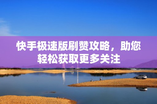 快手极速版刷赞攻略，助您轻松获取更多关注
