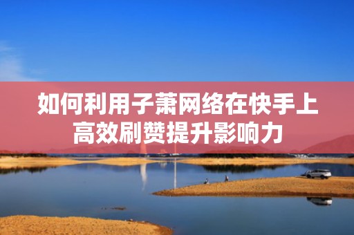 如何利用子萧网络在快手上高效刷赞提升影响力