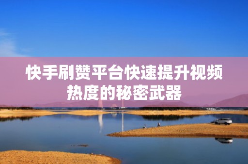 快手刷赞平台快速提升视频热度的秘密武器