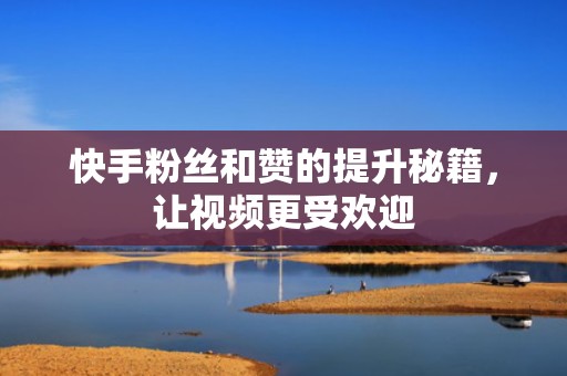 快手粉丝和赞的提升秘籍，让视频更受欢迎