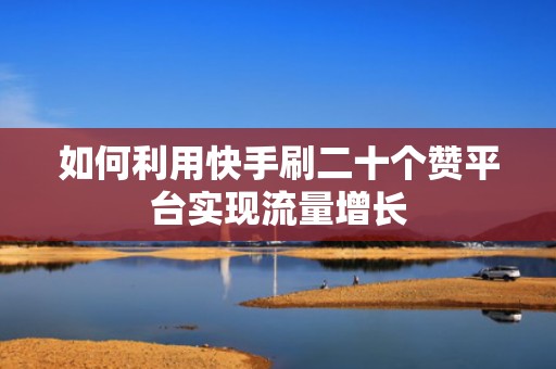 如何利用快手刷二十个赞平台实现流量增长