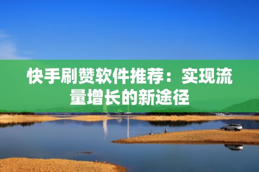 快手刷赞软件推荐：实现流量增长的新途径