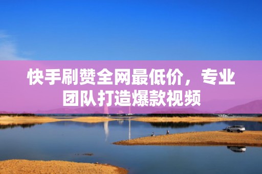 快手刷赞全网最低价，专业团队打造爆款视频