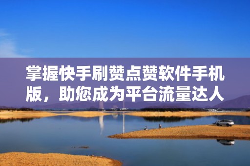 掌握快手刷赞点赞软件手机版，助您成为平台流量达人