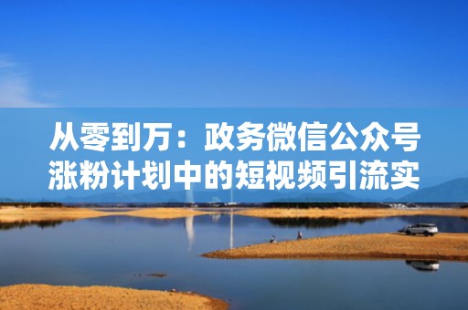从零到万：政务微信公众号涨粉计划中的短视频引流实战技巧分享
