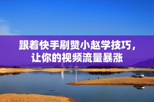 跟着快手刷赞小赵学技巧，让你的视频流量暴涨
