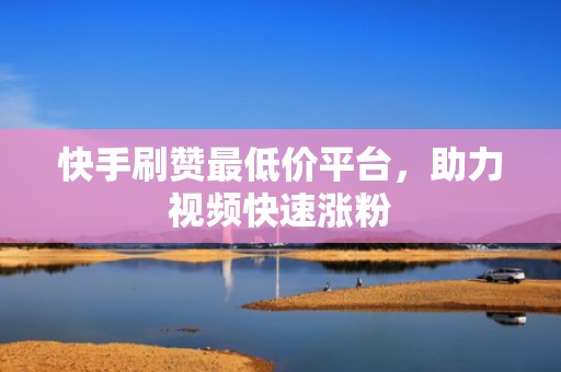 快手刷赞最低价平台，助力视频快速涨粉
