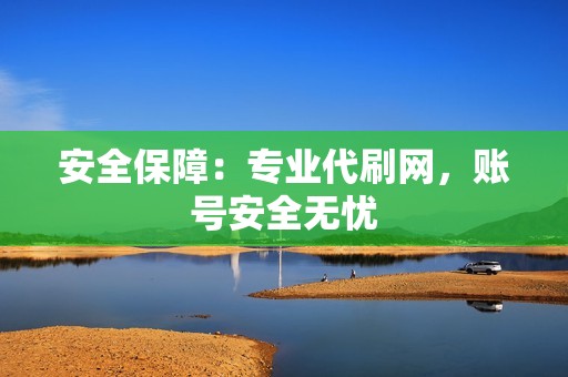 安全保障：专业代刷网，账号安全无忧