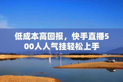 低成本高回报，快手直播500人人气挂轻松上手