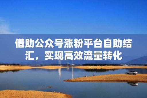 借助公众号涨粉平台自助结汇，实现高效流量转化