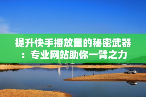 提升快手播放量的秘密武器：专业网站助你一臂之力