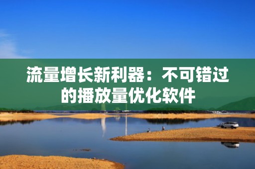 流量增长新利器：不可错过的播放量优化软件