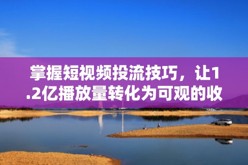 掌握短视频投流技巧，让1.2亿播放量转化为可观的收入