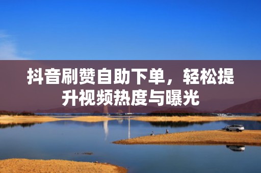 抖音刷赞自助下单，轻松提升视频热度与曝光