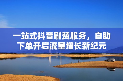 一站式抖音刷赞服务，自助下单开启流量增长新纪元