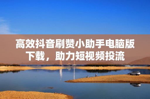 高效抖音刷赞小助手电脑版下载，助力短视频投流