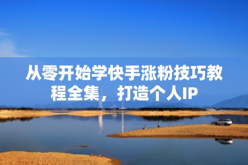 从零开始学快手涨粉技巧教程全集，打造个人IP