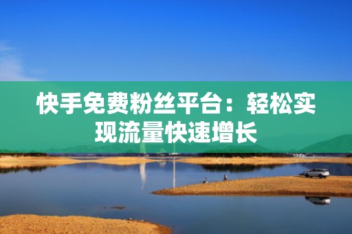 快手免费粉丝平台：轻松实现流量快速增长