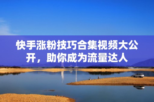 快手涨粉技巧合集视频大公开，助你成为流量达人