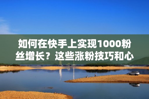 如何在快手上实现1000粉丝增长?这些涨粉技巧和心得不容错过