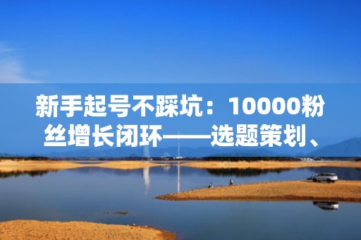 新手起号不踩坑：10000粉丝增长闭环——选题策划、投流测试、数据复盘一站式服务指南