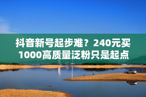 抖音新号起步难？240元买1000高质量泛粉只是起点，我们提供配套投流方案实现持续涨粉变现