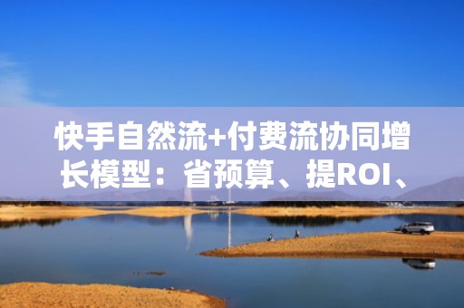 快手自然流+付费流协同增长模型：省预算、提ROI、稳涨粉的黄金组合