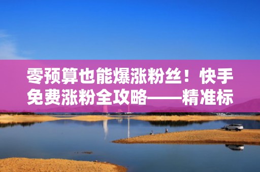 零预算也能爆涨粉丝!快手免费涨粉全攻略——精准标签+高完播率内容+智能投流组合打法