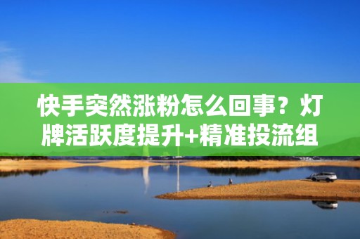 快手突然涨粉怎么回事？灯牌活跃度提升+精准投流组合拳引爆账号增长
