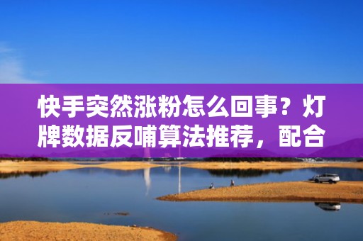 快手突然涨粉怎么回事?灯牌数据反哺算法推荐,配合DOU+定向投流实现冷启动破圈