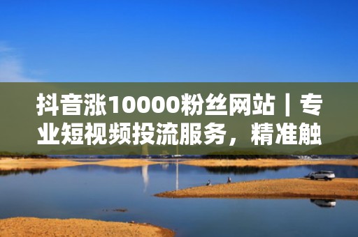 抖音涨10000粉丝网站｜专业短视频投流服务，精准触达目标人群，7天快速起量