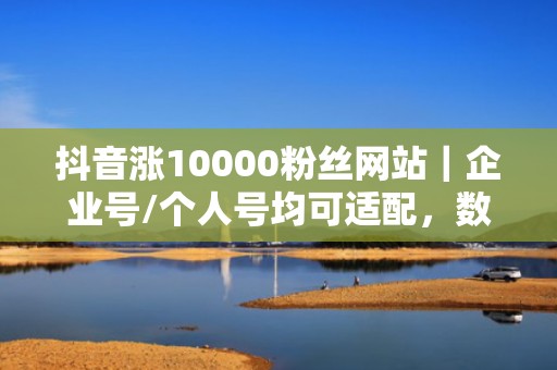 抖音涨10000粉丝网站｜企业号/个人号均可适配，数据实时看板+专属运营顾问，全程托管式增长