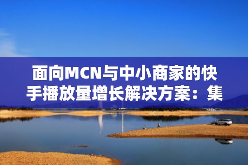 面向MCN与中小商家的快手播放量增长解决方案：集成数据分析+智能分发建议