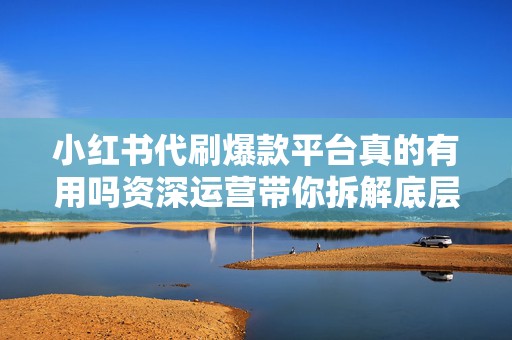 小红书代刷爆款平台真的有用吗资深运营带你拆解底层逻辑与避坑指南