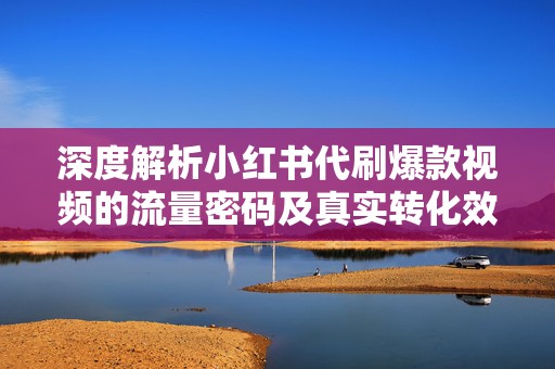 深度解析小红书代刷爆款视频的流量密码及真实转化效果
