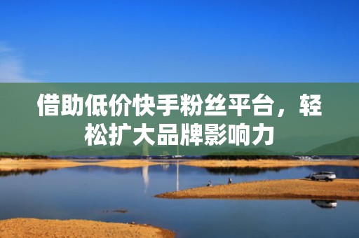 借助低价快手粉丝平台，轻松扩大品牌影响力