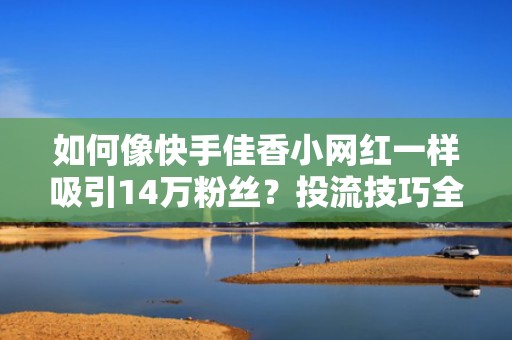 如何像快手佳香小网红一样吸引14万粉丝？投流技巧全解