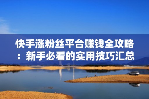 快手涨粉丝平台赚钱全攻略：新手必看的实用技巧汇总